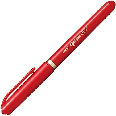 Uni Mitsubishi Pencil Myt7.15 قلم مائي، مضلع، ذو رأس رفيع، أحمر، 10 أقلام