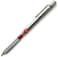Uni M91010.26 Shift Pipe Lock Drafting 0.9mm Pencil, Silver Body With Red Accent (M91010.26)