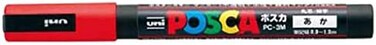 قلم تحديد يوني بوسكا، أحمر (Pc3M.15)