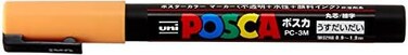 قلم تحديد رفيع من يوني بوسكا، برتقالي فاتح (Pc3M.54)