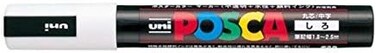 Uni Posca Medium Marker, White (Pc5M.1)