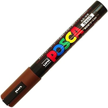 Uni Posca Medium Marker, Brown (Pc5M.21)