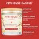 One Fur All Pet House Plant-Based/Soy Candle - Clean Burning, Long Lasting Pet Odor Eliminator For Home - Vanilla Cr&egrave;me Brulee Scent