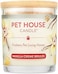 One Fur All Pet House Plant-Based/Soy Candle - Clean Burning, Long Lasting Pet Odor Eliminator For Home - Vanilla Cr&egrave;me Brulee Scent