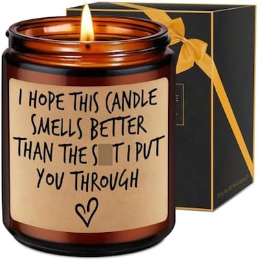 شمعة هدية الجنية، أنا آسف، أنا أحبك هدايا لها، هدايا للزوجة، هدايا للأم، هدية عيد ميلاد الجدة والصديقة والزوجة - الآباء، هدايا عيد الأم المضحكة للنساء والرجال والأب والزوج والصديق