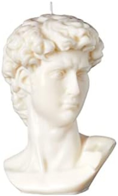 Large Bust David Statue Soy Wax Scented Candle Hand Poured Aroma Candle Home Candle