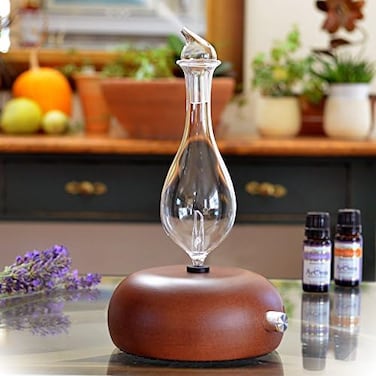 Aromatherapy Diffuser - Professional Grade - Wood And Glass (Orbis Nox Merus)
