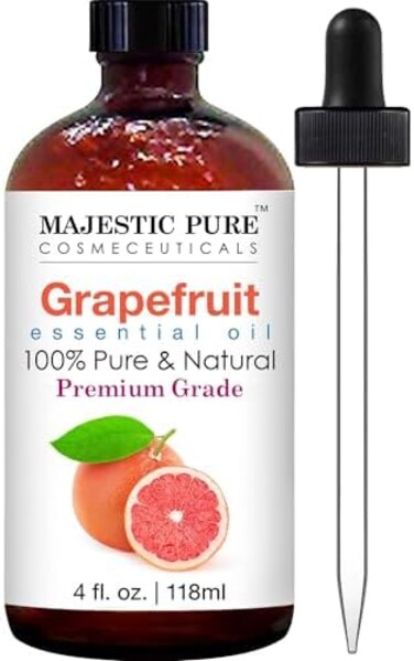 Majestic Pure Grapefruit Oil, Premium Quality, 4 Fl Oz