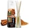 Aromatika Cinnamon Reed Diffuser W/Natural Essential Cinnamon Oil 100ml - Fresh &amp; Long Lasting Fragrance - Gift Set W/ 8 Bamboo Sticks - Best For Aromatherapy - Spa - Home - Office - Boutique -