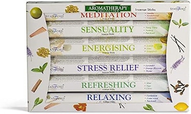 Stress Relief Aromatherapy Hex Range Incense Sticks (120 Pieces)