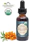 Sea Buckthorn Berry (Fruit) Oil, Usda Certified Organic,100% Pure &amp; Natural, Supercritical Co2 Extracted, Virgin, Unrefined In Amber Glass Bottle (1 Oz (30 ml))