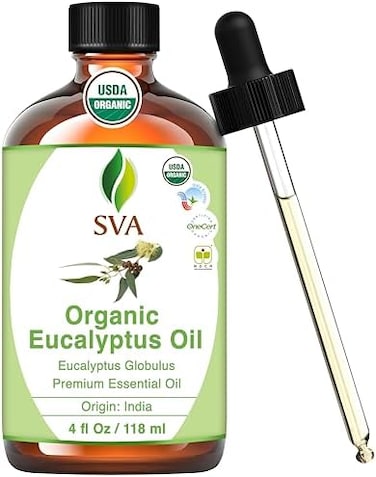 Eucalyptus Essential Oil Organic 4 Oz Usda With Dropper 100% Pure Natural Undiluted Premium Therapeutic Grade Oil For Diffuser, Aromatherapy, Face, Body &amp; Hair Care