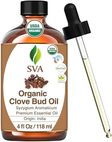 زيت برعم القرنفل العطري 118 مل عضوي من وزارة الزراعة الأمريكية 100% زيت علاجي ممتاز غير مخفف للبشرة والأسنان والناشر والعلاج العطري