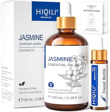 Hiqili Jasmine Essential Oil, Premium Grade Jasmine Fragrance Oil For Diffuser