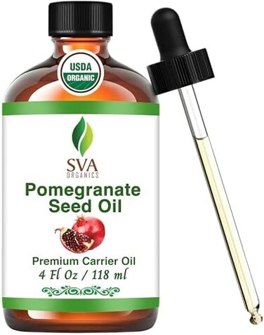 زيت بذور الرمان العطري النقي 100% من Sva Organics، 4 أونصة (118 مل).