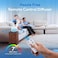Asakuki 500ml Premium, Essential Oil Diffuser With Remote Control, 5 In 1 Ultrasonic Aromatherapy Fragrant Oil Humidifier Vaporizer, Timer And Auto-Off Safety Switch (White)