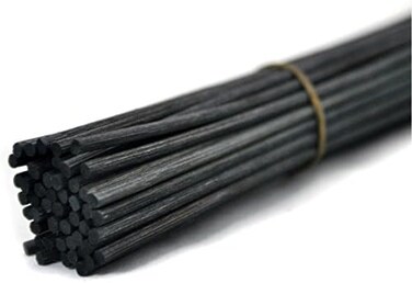 عصا بديلة لموزع الروائح من أوجوال راتان، 30 سم × 4 مم (أسود، 50 قطعة)