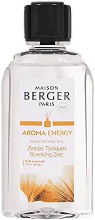Maison Berger Aroma Energy - Sparkling Zest - Fragrance Refill For Reed Sticks And Ceramic Diffuser - 6.76 Fluid Ounces - 200 Milliliters