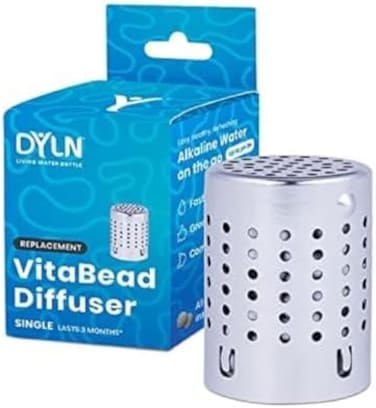 موزع روائح فيتابيد القلوي المستوحى من ديلن، عبوة واحدة للزجاجة، يخلق درجة الحموضة 9+ مياه قلوية غنية بالهيدروجين أثناء التنقل، يستمر لمدة 3 أشهر أو 300 لتر، جميع المعادن الطبيعية، قطعة واحدة بديلة