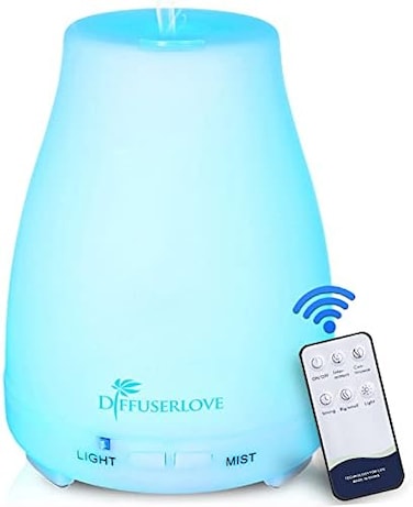 Diffuserlove Max 200ml Essential Oil Diffusers Ultrasonic Mist Humidifiers Bpa-Free Aromatherapy Diffuser With 7 Color LED Lights Waterless Auto Shut-Off For Bedroom Office Kitchen