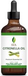 زيت السترونيلا الأساسي العضوي المعتمد من وزارة الزراعة الأمريكية - 118 مل مضمون 100% نقي وطبيعي، خالي من الهكسان، زيت علاجي أصلي وممتاز للعلاج العطري والعناية بالشعر والبشرة من Sva Organics