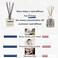 Binca Vidou Reed Diffuser Set Bergamot, Vanilla, Lavender &amp; Jasmine Reed Oil Diffusers For Bedroom Living Room Office Aromatherapy Oil Reed Diffuser For Gift &amp; Stress Relief 100 ml/3.4 Oz