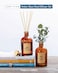 Craft &amp; Kin Reed Diffuser Sticks - Oud Wood Diffuser Reeds Scented Sticks Gift Set Apartment Essentials Soothing Relaxing Aromatic Diffusers For Essential Oils For Bedroom Living Room Office