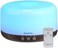 Bluehills Premium 1000 ml Large Essential Oil Diffuser Humidifier For Large Room Home Aromatherapy Large Capacity Oil Diffuser With D&eacute;cor LED Lights Round Dark Wood Grain &ndash; D002