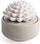 Airom&eacute; White Succulent, Porcelain Passive Essential Oil Diffuser (With 15ml Peppermint Essential Oil) &ndash; Non-Electric, Battery-Free, Improves Sleep, And Relieves Stress