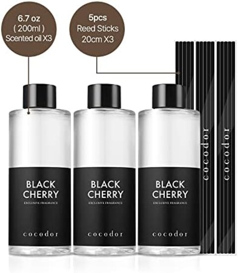 Cocod&#39;Or Reed Diffuser Oil Refill/Lovely Peony/6.7Oz(200ml)/3 Pack