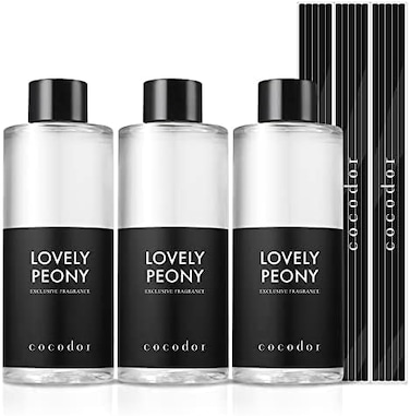 Cocod'Or Reed Diffuser Oil Refill/Lovely Peony/6.7Oz(200ml)/3 Pack