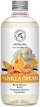 Aromatika Reed Diffuser Refill Vanilla Cream 17 Fl Oz - Fresh &amp; Long Lasting Fragrance - Reed Diffuser Oil Refill For Aromatherapy - Home Fragrance - Office - Restaurant - Fresh Fragrance