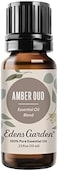 مزيج الزيوت العطرية من إيدينز جاردن عنبر عود - درجة ممتازة نقية 100%، غير مخفف، طبيعي، علاجي، علاج عطري، الأفضل للنشر والشموع والغسيل ومرطبات الهواء 10 مل (.33 أونصة سائلة)