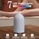 200ml Ceramic Essential Oil Diffuser - Ultrasonic Aromatherapy &amp; Humidifier With 7-Color LED Lights, Auto Shut-Off, White, 1H/3H/6H Timer, Scent For Home, Office, Yoga