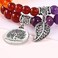 Natural Semi Precious Gemstone Beads Bracelet For Women - Tree Of Life And Leaf Charm Chakra Energy Healing Anxiety Stretch Bracelets