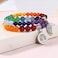 Natural Semi Precious Gemstone Beads Bracelet For Women - Tree Of Life And Leaf Charm Chakra Energy Healing Anxiety Stretch Bracelets
