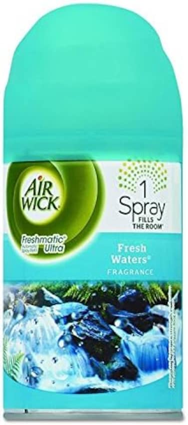 Air Wick Pure Freshmatic 6 Refills Automatic Spray, Fresh Waters, 6Ct, Air Freshener, Essential Oil, Odor Neutralization, Packaging May Vary