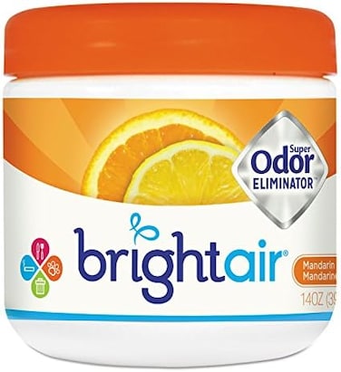 Solid Air Freshener And Odor Eliminator, Mandarin Orange And Fresh Lemon Scent, 14 Ounces