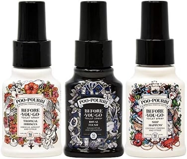 Poo-Pourri Ship Happens, Tropical Hibiscus, Royal Flush, 1.4 Ounce Set
