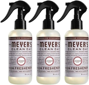 بخاخ معطر للغرفة والهواء النهاري من السيدة ماير، زجاجة رذاذ غير بخاخة مملوءة بالزيوت العطرية، اللافندر، 8 أونصة سائلة. أوز (عبوة من 3)