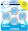 Febreze Small Spaces Air Freshener, Odor-Fighting, Plug In Alternative, Air Fresheners For Home And Bathroom And Kitchen, Closet Air Fresheners, Linen &amp; Sky Scent, 4 Count