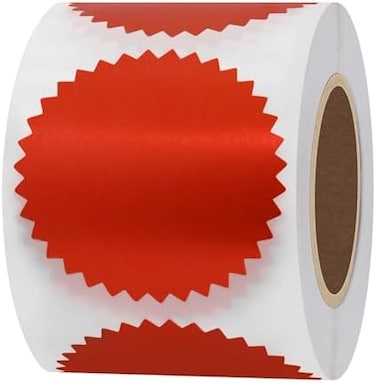 Hybsk 2" Gold Certificate Wafer Seals Labels Awards Legal Embossing Stickers 2 Inch(51Mm)