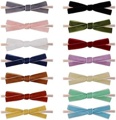 Baby Girl Headbands And Bows, Newborn Infant Toddler Nylon Hairbands Hair Accessories