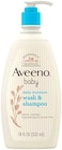 Aveeno Baby Gentle Wash &amp; Shampoo With Natural Oat Extract, Tear-Free &amp;, Lightly Scented, 18 Fl. Oz