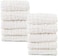 Mukin Baby Muslin Washcloths- Natural Muslin Cotton Baby Wipes - Soft Newborn Baby Face Towel For Sensitive Skin- Baby Registry As Shower Gift, 10 Pack 12X12 Inches (White)