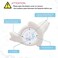 Doli Yearning Upgrade Baby Bath Thermometer Room Temperature  Water Thermometer Kids' Bathroom Safety Products  Baby Bath(Seal Shape)℃/℉, Lcd