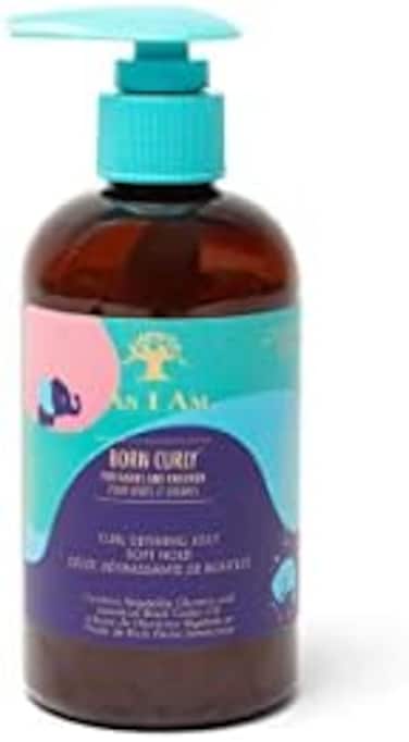 As I Am Born Curly Curl Defining Jelly 240 مل/8 أونصة (للأطفال)، كريم، (عبوة من قطعة واحدة)