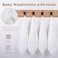 Muslin Baby Washcloths 100% Cotton Face Towels 10 Pack Wash Cloths For Baby 12X12In Soft And Absorbent Baby Wipes (White)