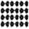 Icobuty 4 Inch Boutique Girls Hair Bows Hair Clips For Baby Girls Toddlers 12 Pcs Solid Color (White)