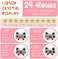 Weewooday Stick-On Fever Cartoon Stickers Forehead Fever Kids Cartoon Stickers Temperature Fever Patch For Kids Baby Adults Home Office Supplies (Cute Style)